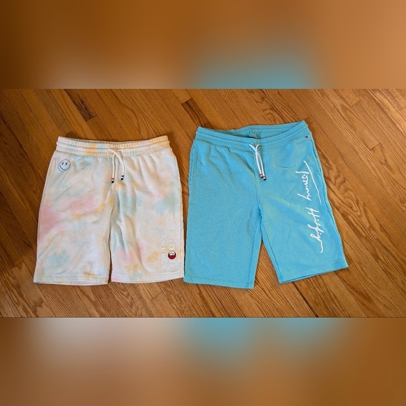 Men's Tie-Dye and Blue Shorts Set - Picture 1 of 9